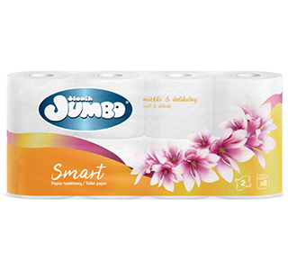 Papier toaletowy Słonik Jumbo Smart 8 rolek 2 warstwy